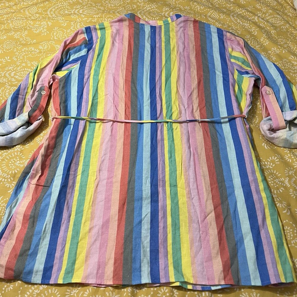 GAP Maternity Multi-Colored Button-Up Long Sleeve… - image 4